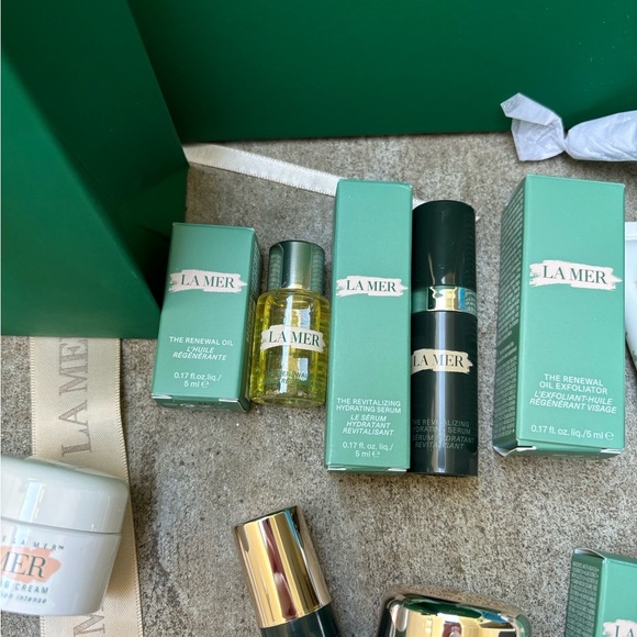 La Mer Set Of 11 Plus La Mer Felt Bag Plus Box Plus Bag - Picture 2 of 9